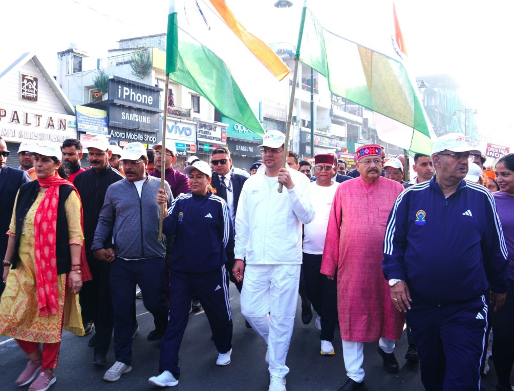 मुख्यमंत्री धामी ने ‘लौह पुरुष’ सरदार वल्लभभाई पटेल की जयंती पर आयोजित पदयात्रा में लिया भाग