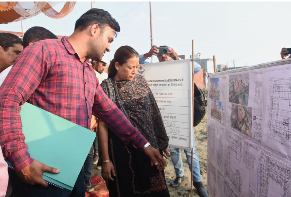 मंत्री रेखा आर्या ने रूद्रपुर में निर्माणाधीन कामकाजी महिला छात्रावास के निर्माण कार्य का किया निरीक्षण
