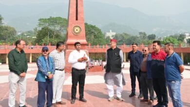 सैनिक कल्याण मंत्री गणेश जोशी ने किया सैन्यधाम निर्माण कार्यों का निरीक्षण