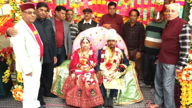 सनातन धर्म मंदिर, नेहरू काॅलोनी में संपन्न हुआ निर्धन कन्या का विवाह