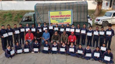एनसीसी कैडेट्स का आपदा प्रबंधन प्रशिक्षण कार्यक्रम सम्पन्न