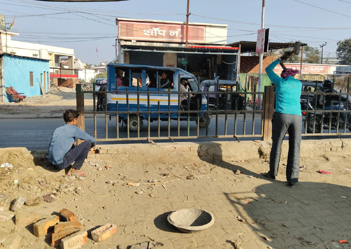 Effect of District Magistrate's visit: Exit gate opened at ISBT, parking construction started