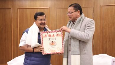 सीएम धामी ने भाजपा के राष्ट्रीय कार्यकारी अध्यक्ष नितिन नवीन से की शिष्टाचार भेंट