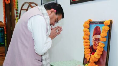 मुख्यमंत्री धामी ने प्रथम मुख्यमंत्री नित्यानंद स्वामी की पुण्यतिथि पर अर्पित की श्रद्धांजलि
