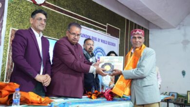 कैबिनेट मंत्री गणेश जोशी ने अखिल भारतीय कवि सम्मेलन एवं साहित्यकार सम्मान समारोह में किया प्रतिभाग