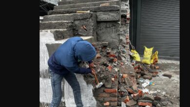 एमडीडीए की बड़ी कार्रवाई, अवैध रूप से निर्मित सीढ़ियों को किया ध्वस्त