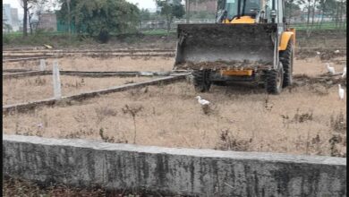 एमडीडीए का बुलडोज़र अभियान जारी, 40 बीघा क्षेत्र में की जा रही अवैध प्लॉटिंग ध्वस्त