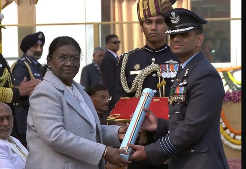 वायुसेना के ग्रुप कैप्टन शुभांशु शुक्ला अशोक चक्र से हुए सम्मानित