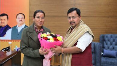 कैबिनेट मंत्री रेखा आर्या ने भाजपा के नवनियुक्त कार्यकारी राष्ट्रीय अध्यक्ष नितिन नबीन से की शिष्टाचार भेंट