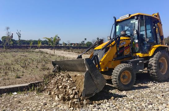 एमडीडीए की बड़ी कार्रवाई : 125 बीघा भूमि पर की जा रही अवैध प्लॉटिंग ध्वस्त