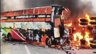 आंध्र प्रदेश में भीषण सड़क हादसा, बस में आग लगने से 14 लोगों की मौत