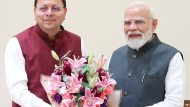 मुख्यमंत्री धामी ने प्रधानमंत्री मोदी से की शिष्टाचार भेंट