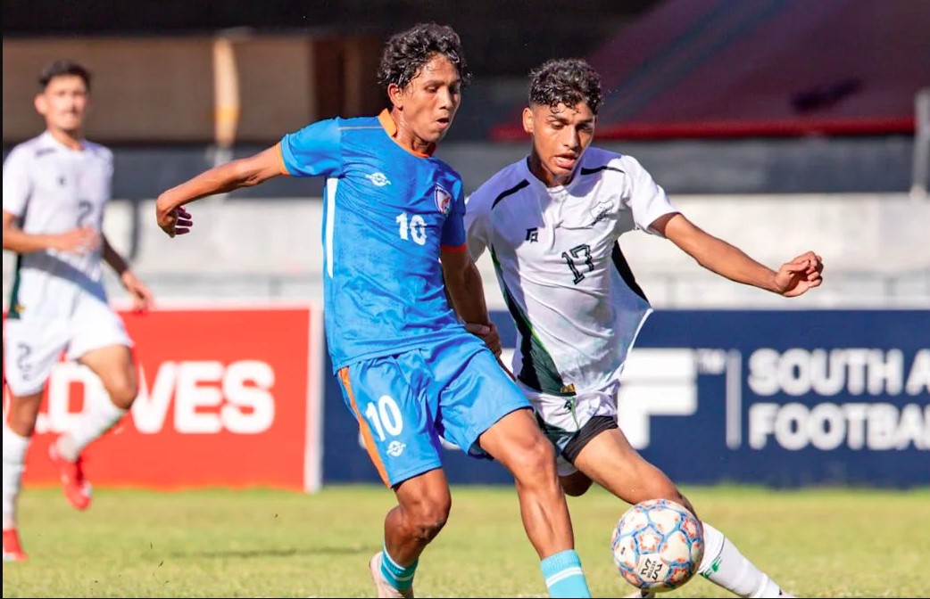 सैफ अंडर-20 चैंपियनशिप : भारत ने पाकिस्तान को 3-0 से हराकर सेमीफाइनल में बनाई जगह