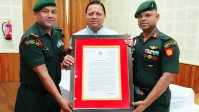 127 इन्फैंट्री बटालियन (इकोलॉजिकल), गढ़वाल राइफल्स को मिला मुख्यमंत्री प्रशंसा सम्मान