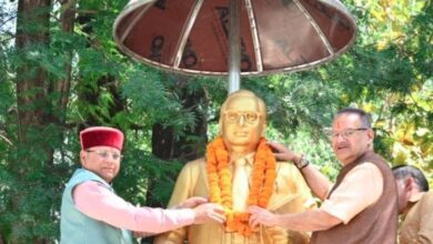 कैबिनेट मंत्री गणेश जोशी ने डॉ. भीमराव अंबेडकर को दी श्रद्धांजलि