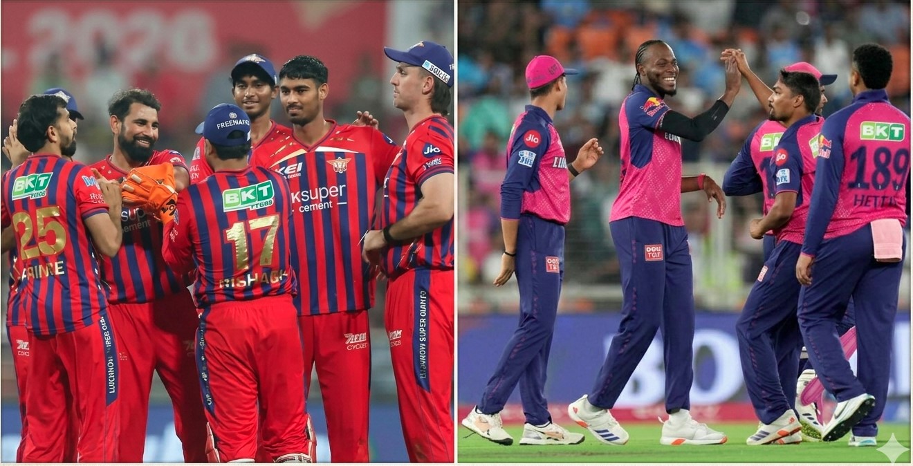 आईपीएल 2026 : लखनऊ सुपर जायंट्स और राजस्थान रॉयल्स के बीच मुकाबला आज