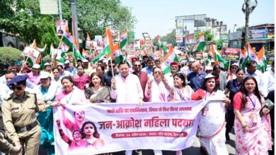 देहरादून में महिला जन आक्रोश रैली, मुख्यमंत्री धामी हुए शामिल