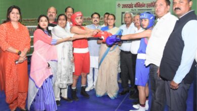 बालिका वर्ग बॉक्सिंग में पिथौरागढ़ बना चैंपियन