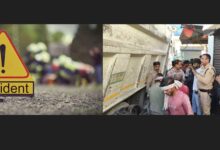 कांवली रोड पर तेज रफ्तार डंपर की चपेट में आने से मजदूर की मौत