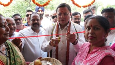 मुख्यमंत्री धामी ने खटीमा में 89 लाख रुपये की विकास योजनाओं का किया लोकार्पण