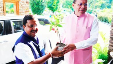 मुख्यमंत्री धामी ने भाजपा के राष्ट्रीय अध्यक्ष नितिन नवीन का सीएम आवास में किया स्वागत
