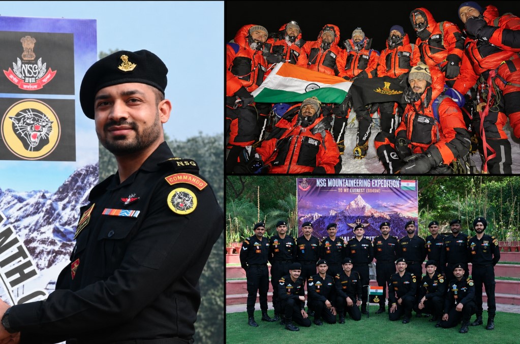 NSG के मेजर अखिलेश भट्ट के नेतृत्व में उत्तराखंड के वीरों ने एवरेस्ट पर लहराया तिरंग