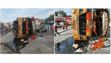 हरिद्वार में बड़ा हादसा- श्रद्धालुओं से भरी बस सड़क पर पलटी, एक महिला की मौत
