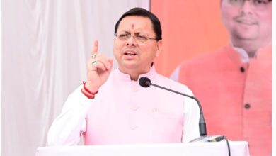 मुख्यमंत्री ने दन्या में जनसभा को किया संबोधित, की कई विकास योजनाओं की घोषणा