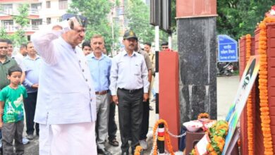 सैनिक कल्याण मंत्री गणेश जोशी ने अमर शहीद मेजर भूपेन्द्र कण्डारी की 23वीं पुण्यतिथि पर दी श्रद्धांजलि