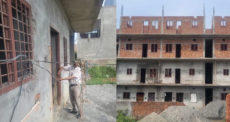 अवैध निर्माणों पर एमडीडीए का बड़ा प्रहार, दो भवन सील