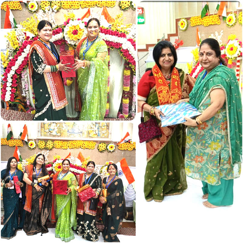 श्री सनातन धर्म मंदिर समिति नेहरू काॅलोनी के तत्वावधान में तीज महोत्सव का हुआ भव्य आयोजन
