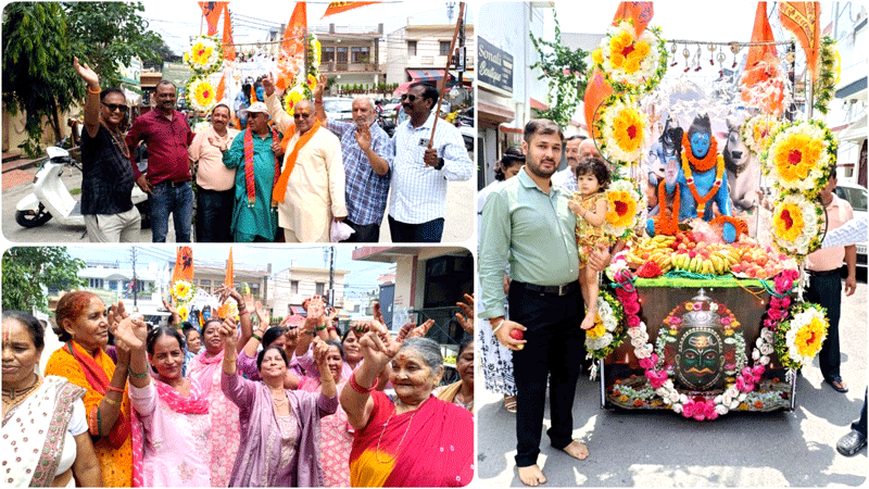 नाग पंचमी पर भक्ति के रंग में रंगी नेहरू काॅलोनी, श्री सनातन धर्म मंदिर से निकली भव्य शोभायात्रा