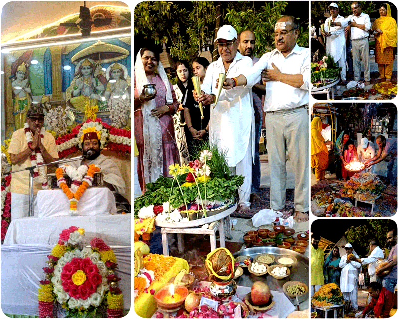 श्री शिव महापुराण कथा का भक्तिमय वातावरण में हुआ दिव्य समापन श्री शिव महापुराण कथा का भक्तिमय वातावरण में हुआ दिव्य समापन