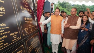 मुख्यमंत्री धामी ने मसूरी विधानसभा में विभिन्न विकास योजनाओं का किया लोकार्पण व शिलान्यास