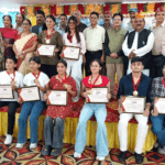 The Dharmpur branch of the Kurmanchal Cultural and Welfare Council organized a meritorious student felicitation ceremony.