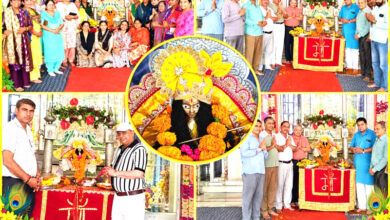 कृष्ण भक्ति में सराबोर हुआ श्री सनातन धर्म मंदिर, छठी उत्सव में गूँजे राधे-राधे और हरे कृष्ण के जयकारे